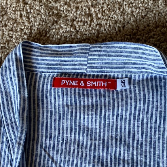 Pyne & Smith cosette stripe linen robe - Picture 4 of 4